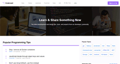 Desktop Screenshot of coderwall.com