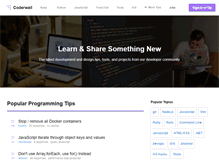 Tablet Screenshot of coderwall.com